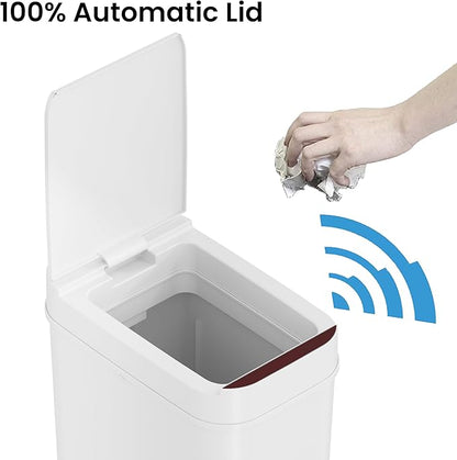 iTouchless 3 Gallon Bathroom Sensor Trash Can, 10 Liter Small Touchless - Image 2