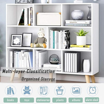 IOTXY Wooden Open Shelf Bookcase - Image 6