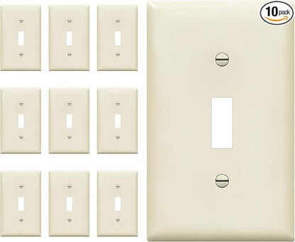 ENERLITES Toggle Light Switch Wall Plate, Standard Size 1-Gang 4.50" x 2.76" by Enerlites