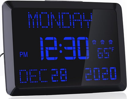 11.5" Large Display Digital Calendar Clock by ROCAM