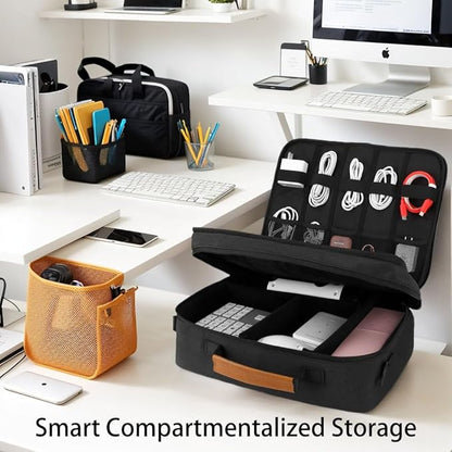 Extra Large Electronics Organizer Travel Case, Cable Organizer Bag - Image 2