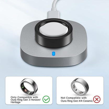 ZOOROO Charger Compatible with Oura Ring Gen 3 Size 6, Fast Charging Dock with - Image 2