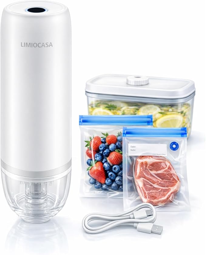 Handheld Vacuum Sealer for Food Storage, Cordless Mini Vacuum Pump by Unknown