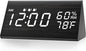 Digital Alarm Clock, with Wooden Electronic LED Time Display, 3 Alarm Settings by JALL