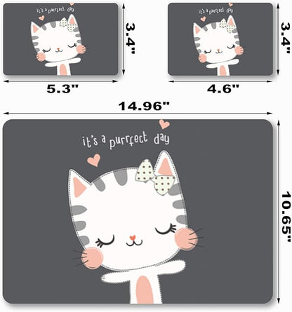 Laptop Skin Sticker Decal, Decorative Waterproof Removable, Cute Cat - Image 7