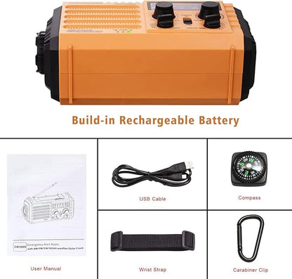 NOAA Weather Radio AM/FM/Shortwave, 5 Way Powered Emergency Radio - Image 8