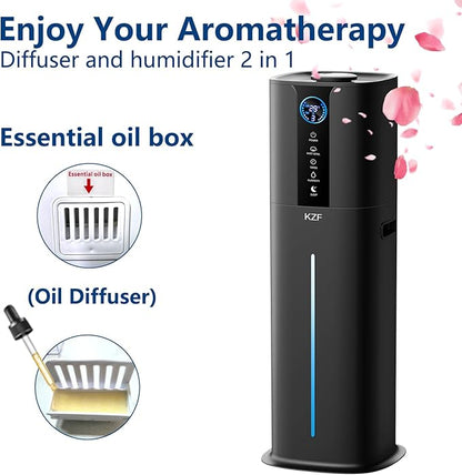 9L Smart Humidifiers for Bedroom Large Room, 2.3Gal Cool Mist Top Fill Diffuser - Image 3