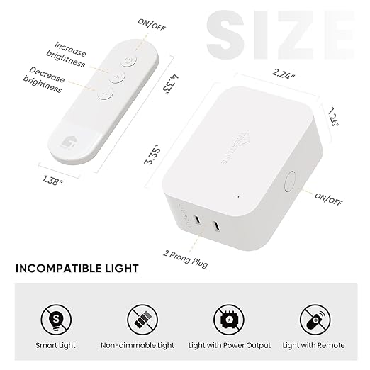 TREATLIFE 2 in 1 Dimmer Plug - Image 2