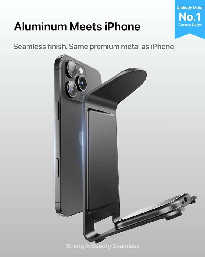 Intoval Aluminum 3 in 1 Wireless Charging Station - Image 2
