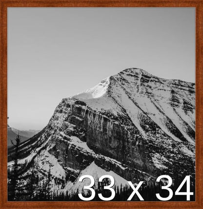 Frame It Easy 33 x 34 Russet Wood Frame by FrameItEasy