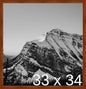 Frame It Easy 33 x 34 Russet Wood Frame by FrameItEasy