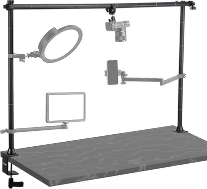 JUSMO LS15 Pro Camera Desk Mount, Aluminum Overhead Camera Mount Rig, Table by JUSMODirect