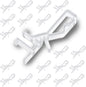 20 PCS Hidden Channel Valance Clips, 1-7/8 Inch Blind Clips for Valance with a Groove in The Back