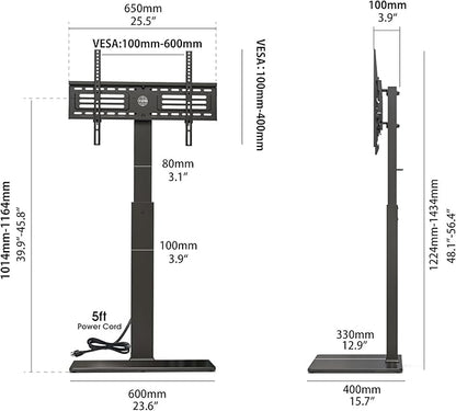 FITUEYES Floor TV Stand for 32-75 inch TV - Image 8