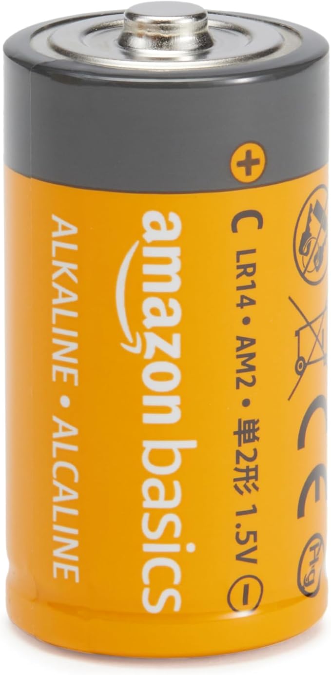 Amazon Basics 12-Pack C Cell Alkaline All-Purpose Batteries, 1.5 Volt, 5-Year - Image 2