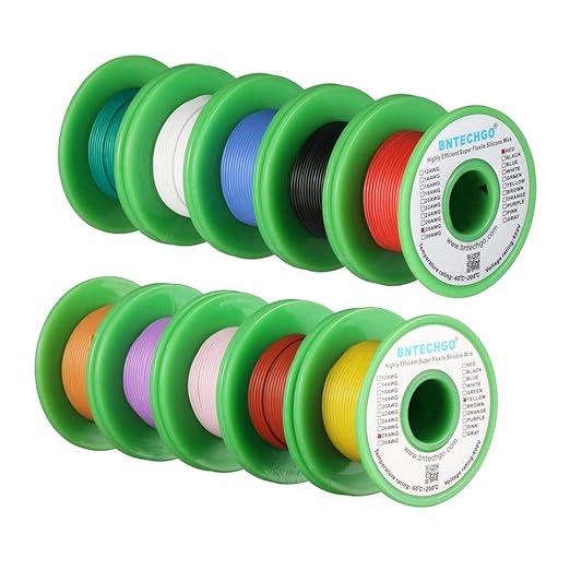 BNTECHGO 28 Gauge Silicone Wire Kit 10 Color Each 50 ft Flexible 28 AWG - Image 2