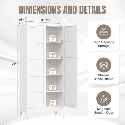 Yizosh Metal Storage Cabinet - Image 2