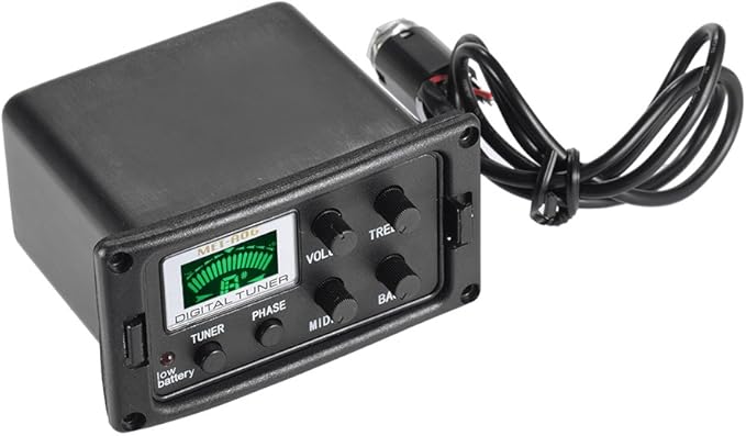 Acoustic Guitar Tuner, 3-Band EQ Equalizer LCD Display Volume Control Bass - Image 7