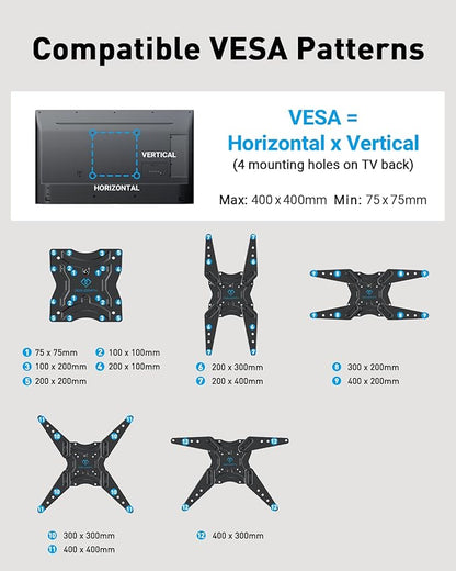 PERLESMITH Full Motion TV Wall Mount - Image 3