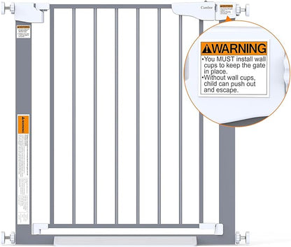 Cumbor 29.7-46" Baby Gate for Stairs, Gifts for Mom-Auto Close Dog Gate for The - Image 8