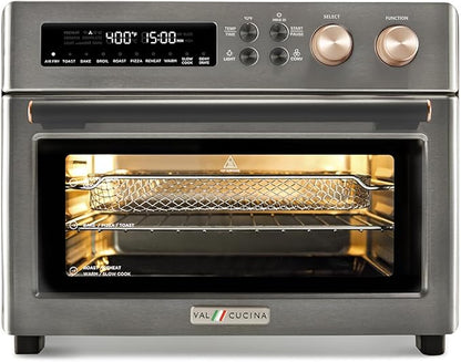 VAL CUCINA Infrared Heating Air Fryer Toaster Oven, Extra Large Countertop by VALCUCINA