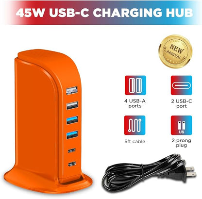 Upoy Dual USB C Charger Block, Charging Station - Image 4