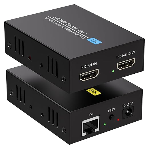 PVBCTCSID 400ft HDMI Extender Over Cat5e/6 1080P HDMI Monitor Extender Over by PVBCTCSID