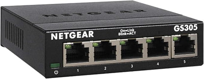 NETGEAR 5-Port Gigabit Ethernet Unmanaged Essentials Switch by NETGEAR