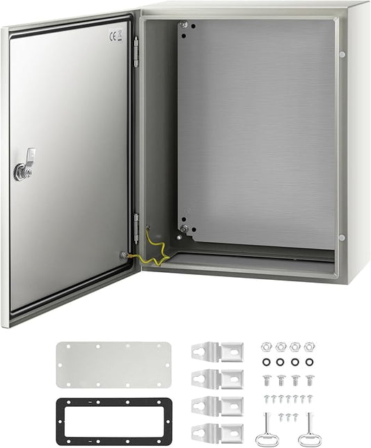 VEVOR NEMA Steel Enclosure, IP66 Waterproof & Dustproof, Outdoor/Indoor by VEVOR