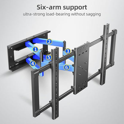 HILLPORT 85 86 98 TV Wall Mount 75 90 100 110 inch Full Motion Ultra Slim - Image 5