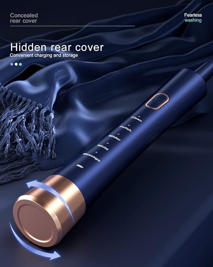 AJELU IPX7 Waterproof Sonicare Electric Toothbrush, 2-Hour Fast Charge - Image 3