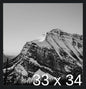 Frame It Easy 33 x 34 Black Wood Frame by FrameItEasy