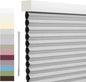 Tonature Custom Size Cellular Shades Cordless Blackout Roller Shades Bottom up Pleated Window Blinds Waterproof Thermal Insulated Honeycomb Blinds for Windows, Home and Office Dark Grey