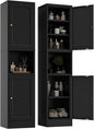 2-Door Metal Storage Cabinet, Tall Slim Pantry Organizer by YAUWOHFactoryOutletsColorfulMetalFurniture