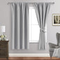 JIUZHEN Silver Grey Curtains for Bedroom by JIUZHEN
