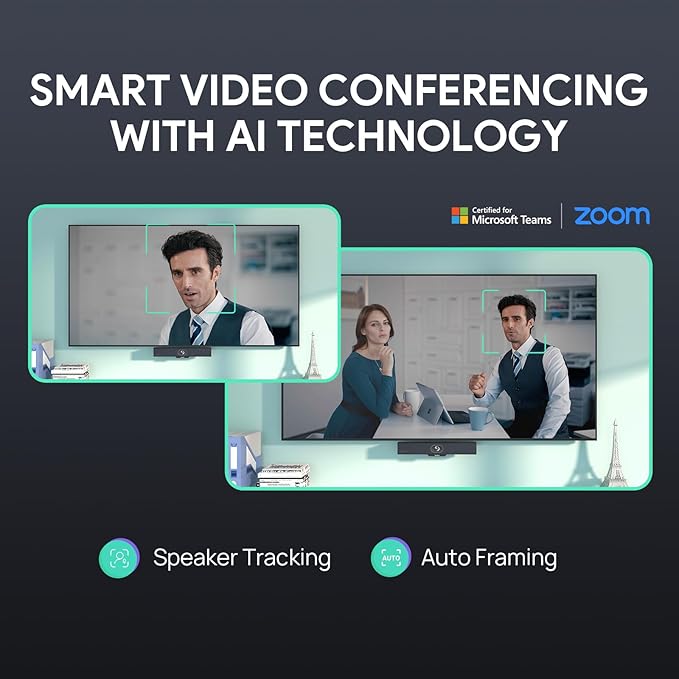 Yealink Video Conference Camera, 4K Webcam, 120° Ai Auto Framing, 8 Microphone - Image 6
