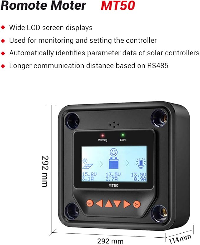 EPEVER 80A MPPT Solar Charge Controller 12V/24V/36V/48V Auto Max.PV 150V Input - Image 9