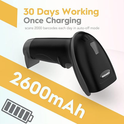 NADAMOO Wireless Barcode Scanner 328 Feet Transmission Distance USB Cordless 1D - Image 4