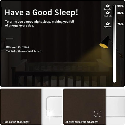 Easy-Going Blackout Curtains for Bedroom, Solid Thermal Insulated Grommet and - Image 2