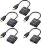 HDMI to VGA Adapter 5 Pack, Compatible by Digitconvert