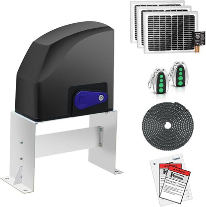 TOPENS DKC500S Solar Sliding Gate Opener Chain Drive Automatic Gate Motor by TOPENS