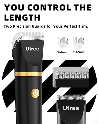 Ufree Body Hair Trimmer for Women, Manscape Pubic Hair Trimmer, 3 in 1 Body - Image 7