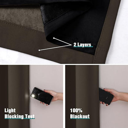 ChrisDowa 100% Blackout Curtains 78 inch Long - Image 4