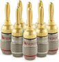 Nakamichi FanLock Excel Series 24k Gold Plated Banana Plugs 10 AWG by Nakamichi