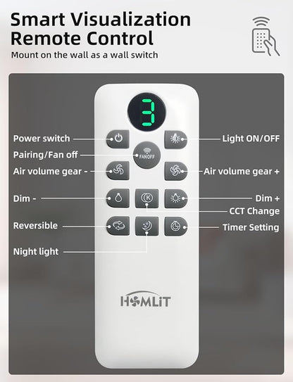 Homlit 42 inch Smart Ceiling Fan - Image 8