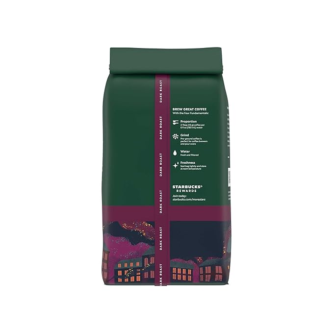 Starbucks Ground Coffee, Dark Roast Hot or Iced Coffee, French Roast, 28 oz - Image 9