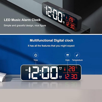 Abovsare Digital Clock for Bedroom, Clocks for Living Room Decor, Desk Table - Image 3