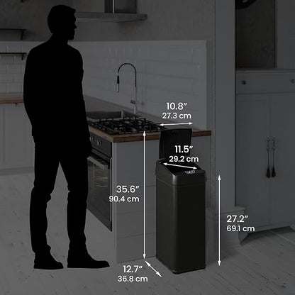 iTouchless 13 Gallon Kitchen Trash Can - Image 6