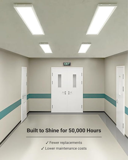 Sunco 1x4 LED Flat Panel Light, Dual Selectable CCT 3500K/4000K/5000K & - Image 6