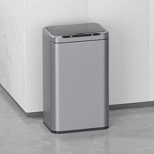 ELPHECO Stainless Steel Office Trash Can Motion Sensor Garbage Can Touchless by ELPHECOUSA